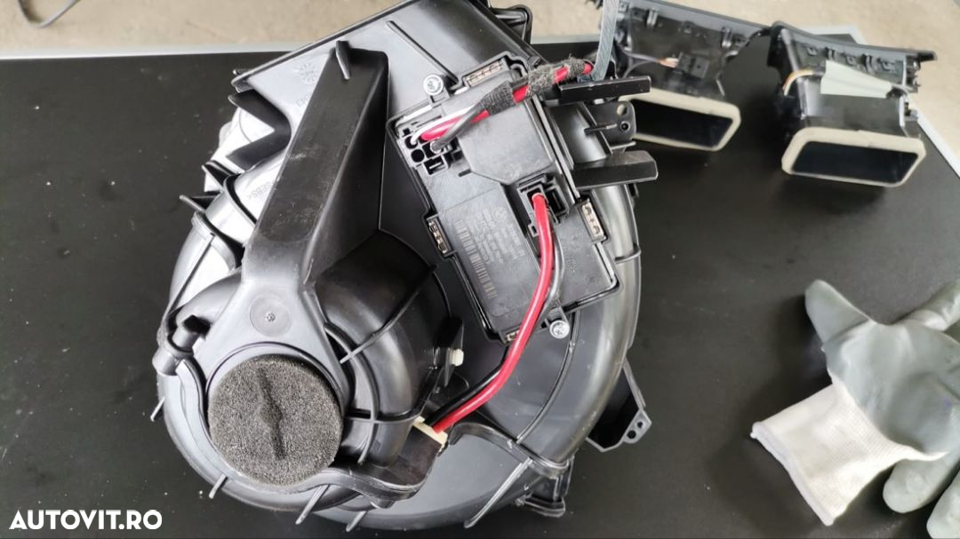 planșă bord bmw seria 7 F01 F02 2014 LCI piele originala cu tot cu airbag pasager aeroterma volan pe partea stânga kit piele Nappa Hud head up display dețin mai multe modele - 9