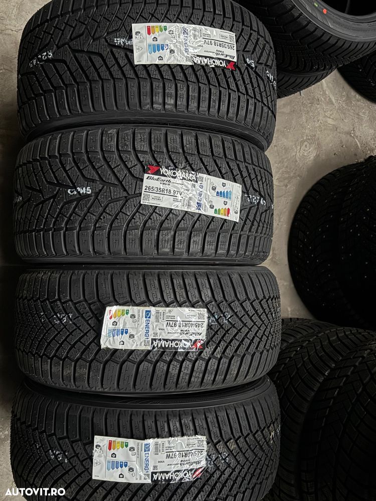 Vând set anvelope 245/40/18-265/35/18 Yokohama de iarnă noi - 1