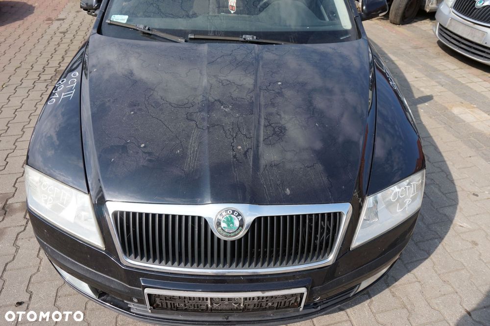 MASKA ZDERZAK BŁOTNIKI LAMPY OCTAVIA II 1Z3 9910  SKODA 2004-2008 CZARNY PRZÓD KOMPLETNY - 2