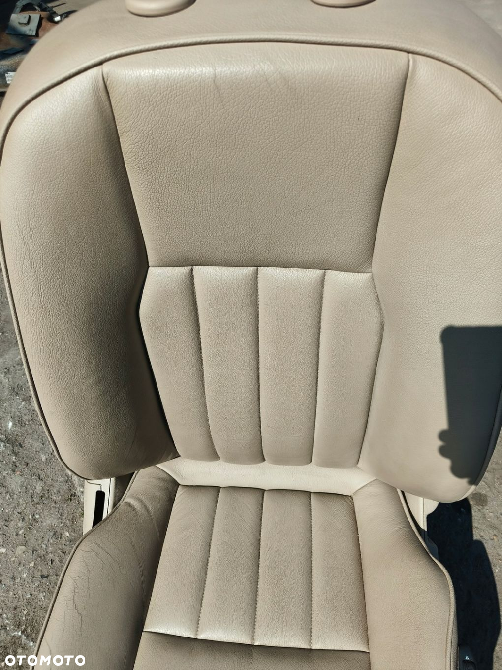 MERCEDES C KLASA W204 LIFT FOTEL PRAWY PRZEDNI JASNA SKÓRA GRZANY POMPOWANY - 5