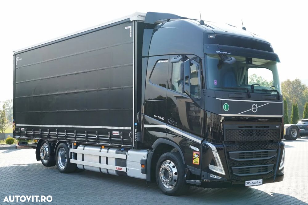 Volvo FH 500 / MEGA / COMBINAT TANDEM TRAVEL 120 M3 / 2024 / I-PARK COOL / DOCURI DE ACOPERIRE PENTRU CĂRUCIOR / PUNTE RIDICATĂ / JANTE DIN ALIAJ / REMORCĂ WECON - 7