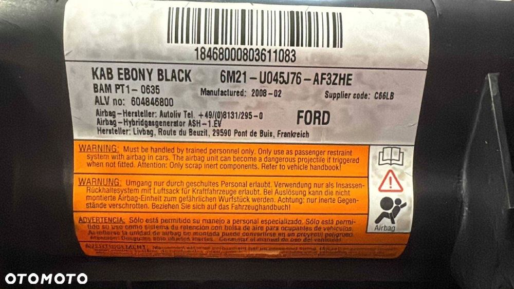 poduszka kolanowa ford s-max mk1 - 3