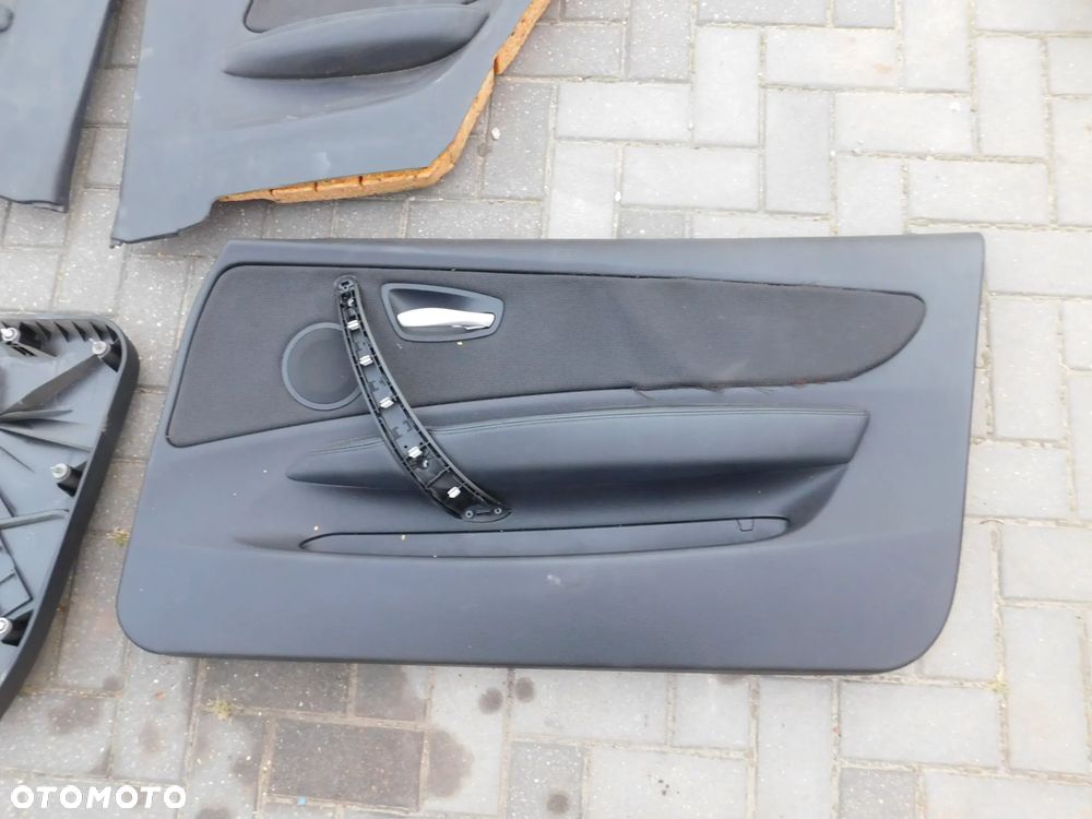 boczki drzwi tapicerka BMW E81 3D M-PAKIET CZARNA - 17