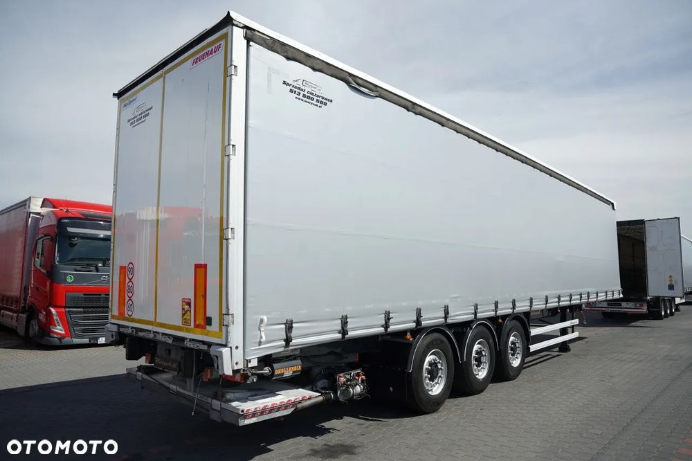 Fruehauf FIRANKA / OŚ PODNOSZONA / WINDA DHOLLANDIA  2 000 KG / MOCNA PODŁOGA / - 2