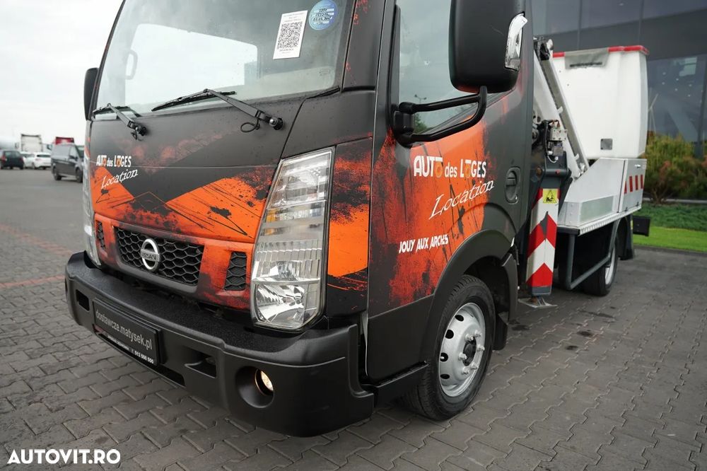 Nissan CABSTAR / ZWYŻKA 16,3 METRÓW / FRANCE ELEVATEUR /  BLIŹNIAK / UDŹWIG - 200 kg / 4 PODPORY / - 15