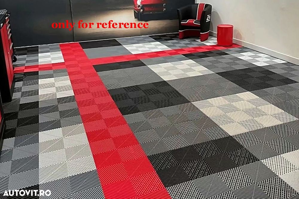 Pardoseala Modulara Ventilata pentru Garaj Depozit Gri Inchis - 4