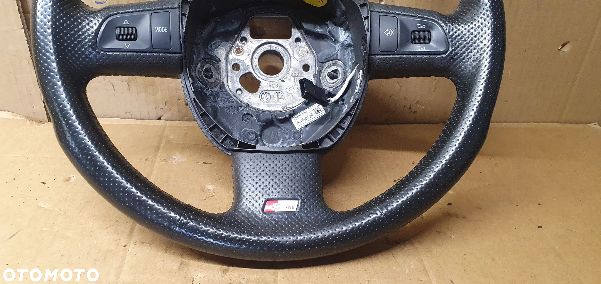 Kierownica multifunkcyjna multifunkcja skórzana skóra Audi A4 B7 8E1721647 - 7