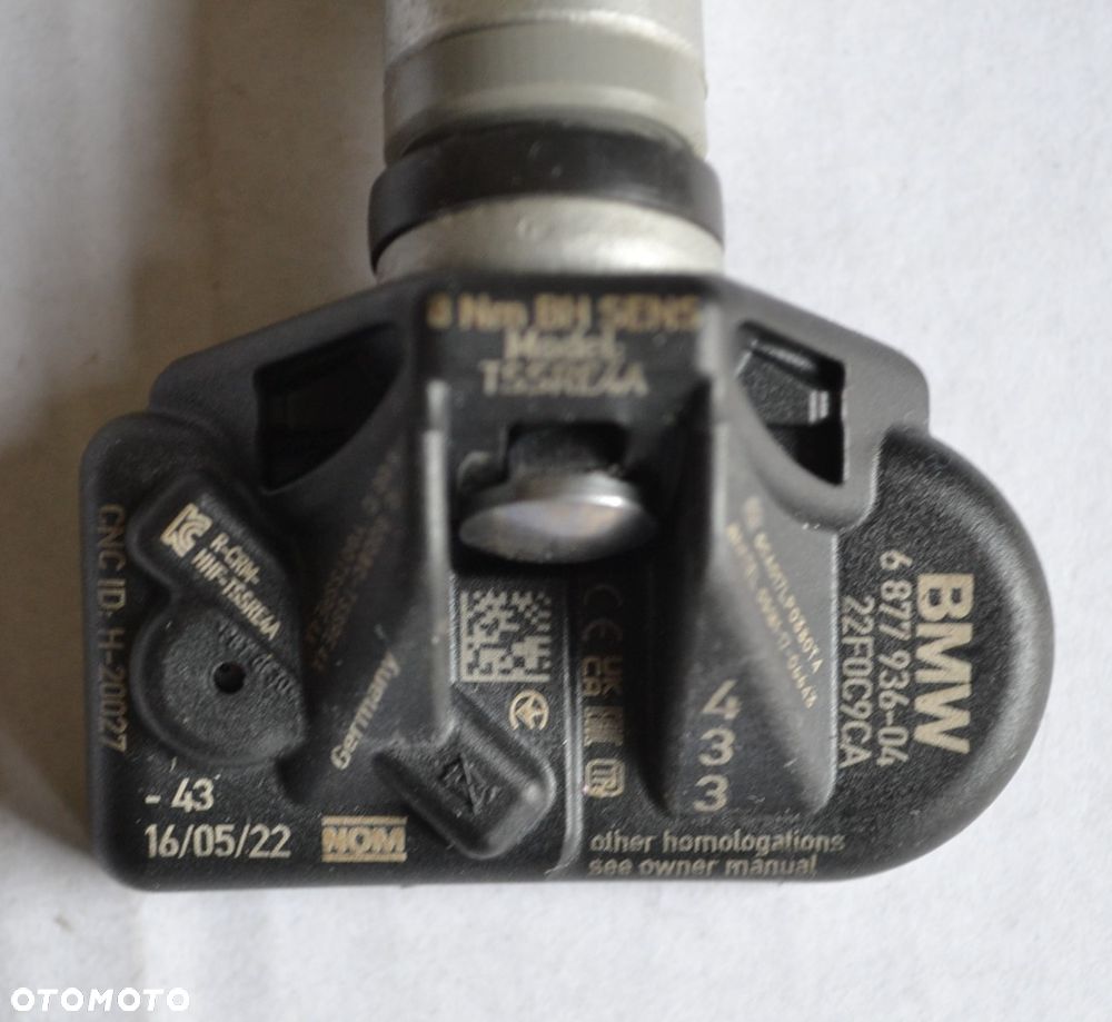 CZUJNIKI CIŚNIENIA TPMS BMW G20 G30 F40 F44 G23 G11 G12 G01 G02 G05 C-350 - 6