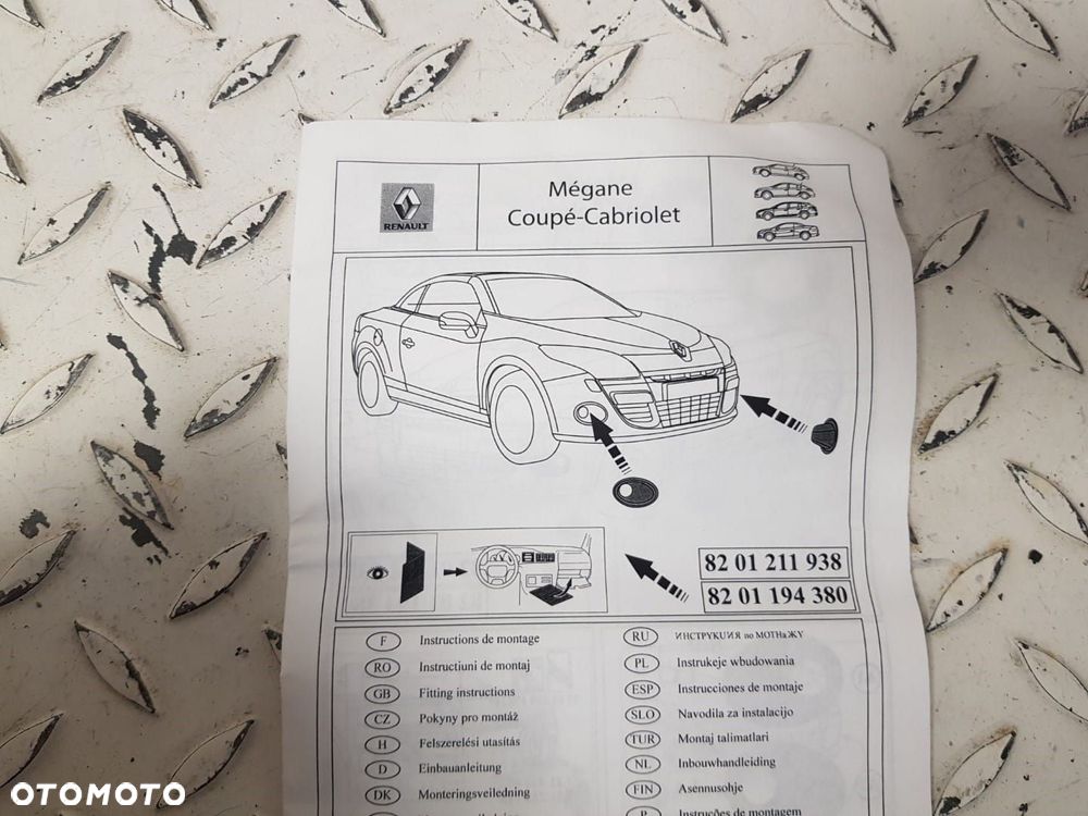 FABRYCZNIE NOWE ORYGINALNE PRZEDNIE KRATKI HALOGENU RENAULT MEGANE COUPE CABRIOLET III 3 08-16 - 6