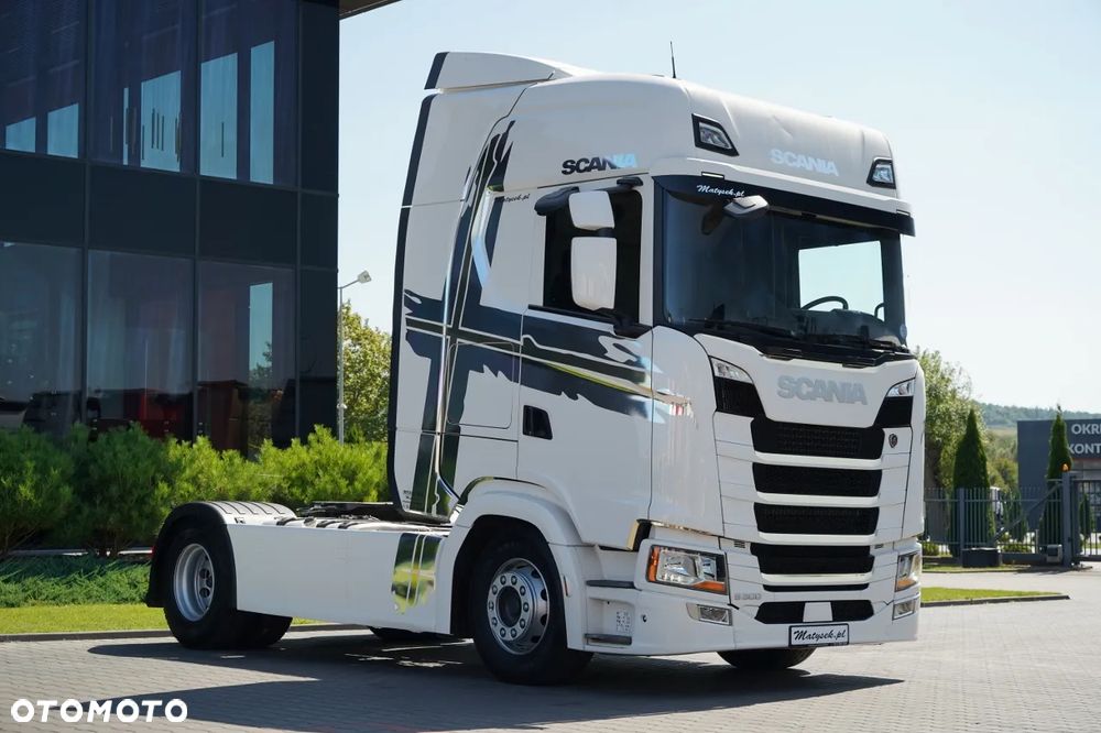 Scania S 500 / RETARDER / CAŁA NA PODUSZKACH / OPONY 100% / NAVI / PO KONTRAKCIE SERWISOWYM