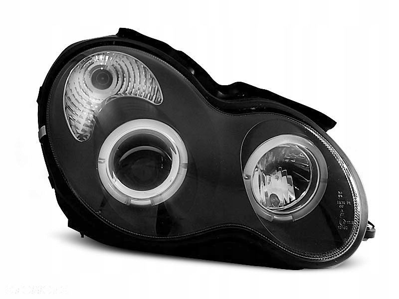 Lampy Mercedes W203 C-Klasa 00-04 Ring Black - 1