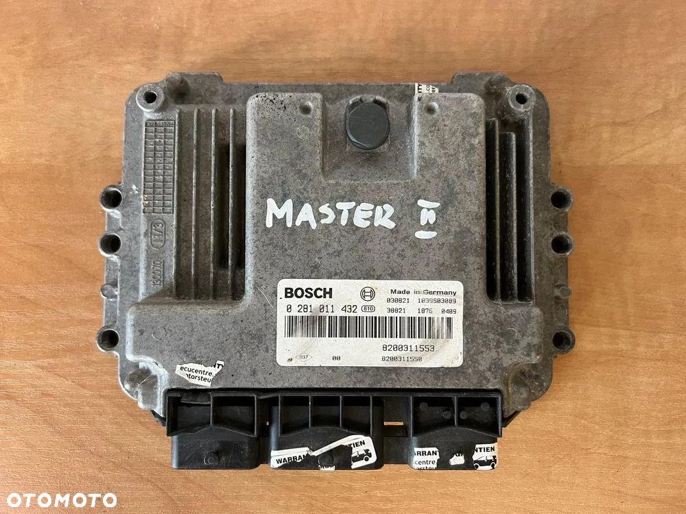 Sterownik silnika komputer ECU Renault Master Bosch 0281011432 - 1