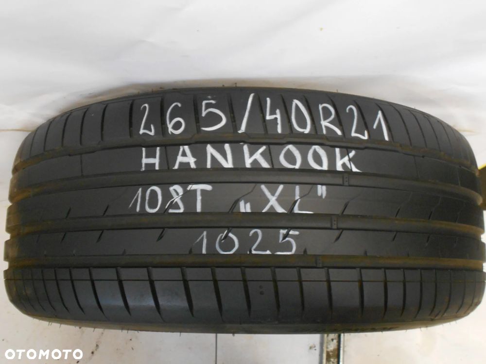OPONA POJEDYNKA 265/40R21 HANKOOK VENTUS S1 EVO 3 EV XL DOT 1025 6.8MM - 1