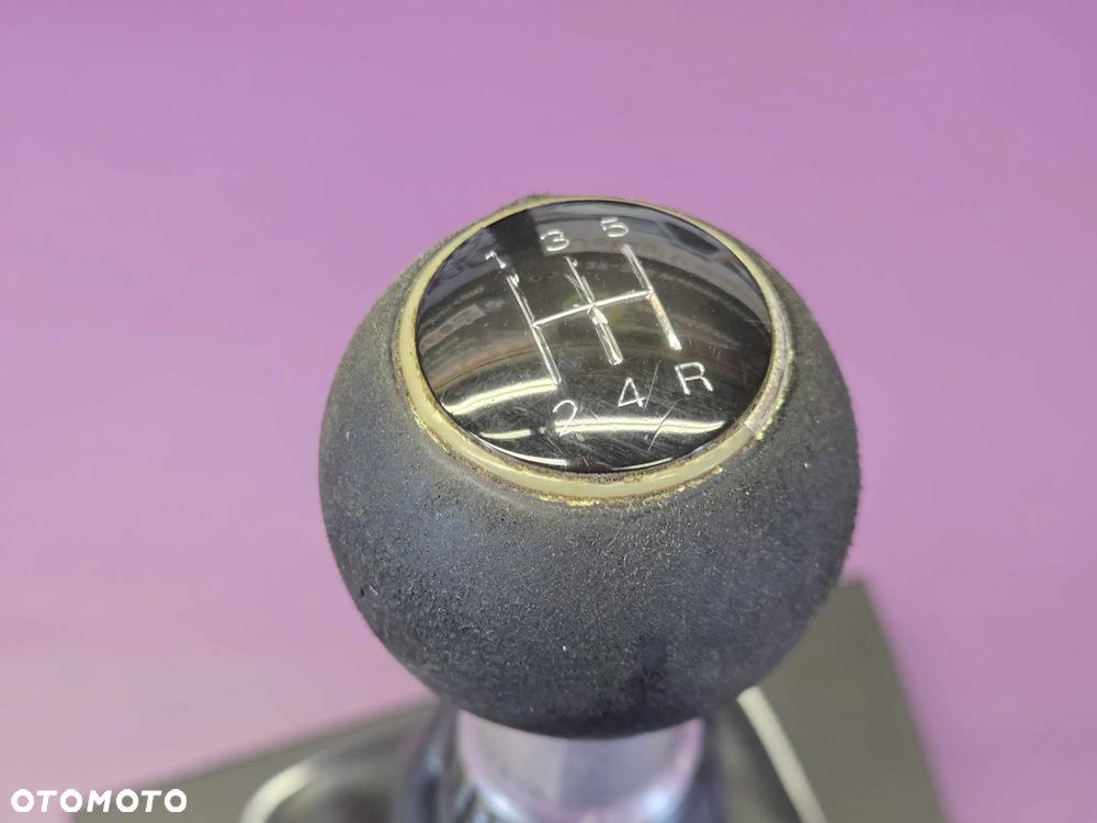 Gałka Mieszek Czarna S-Line Skóra Lewarek Zmiany 5 Biegów Ramka Manual Audi A4 B6 B7 - 10