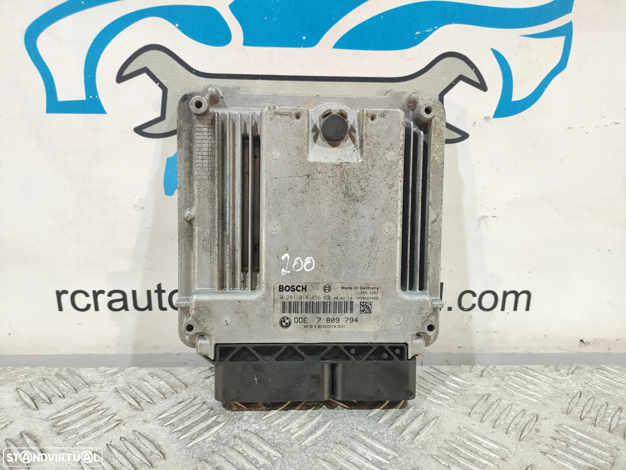 CENTRALINA ECU MOTOR MINI COOPER R55 CLUBMAN 1.6D 109CV 9HZ DDE7809794 R56 BOSCH 0281014856 - 3