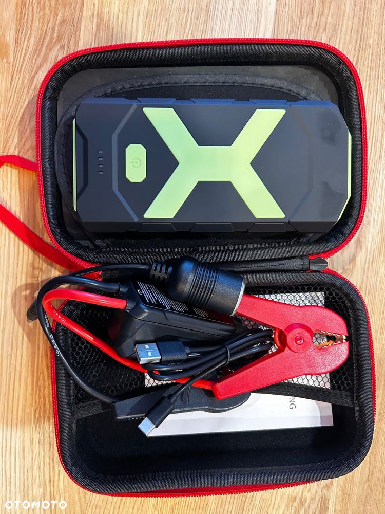 URZĄDZENIE ROZRUCHOWE BOOSTER DO SAMOCHODU ROZRUCH STARTER POWERBANK 12V 2000A - 9