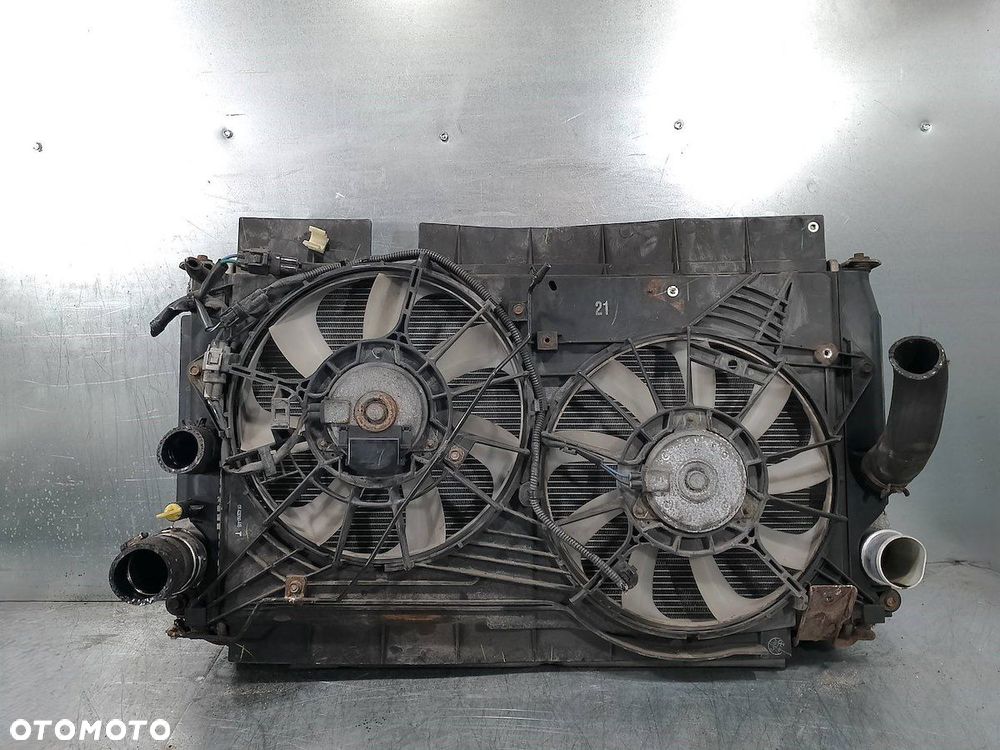ZESTAW CHŁODNIC WODA INTERCOOLER WENTYLATOR TOYOTA VERSO 422750-445 2.0 D - 1