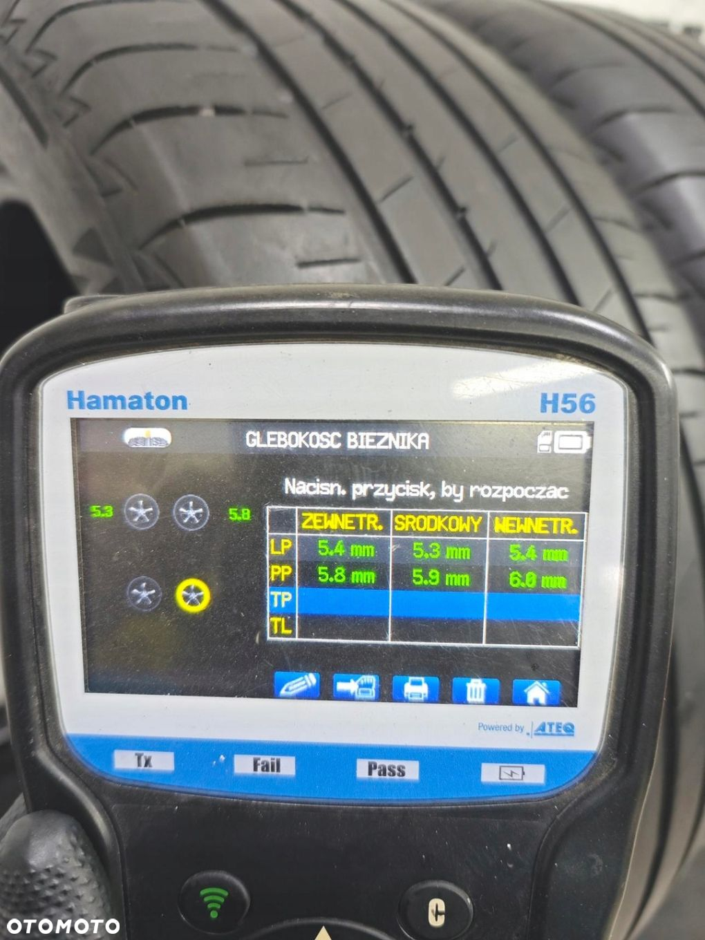 215/55R18 bridgestone 2019 opony letnie 5,5mm 50857 - 7