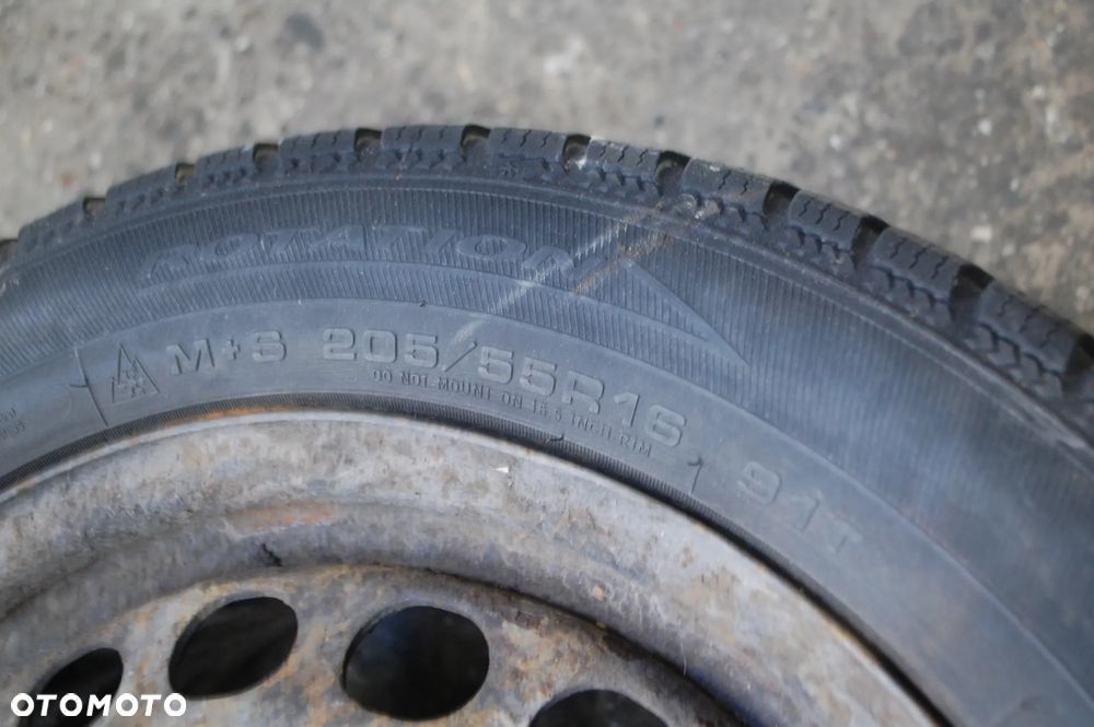 FELGI STALOWE + OPONY ZIMOWE DĘBICA 205/55R16 KBA43930 5X112 ET42 6.5J AUDI VW SEAT SKODA - 8