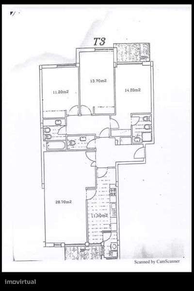 Venda de apartamento T3 em Paços de Brandão - Grande imagem: 5/5