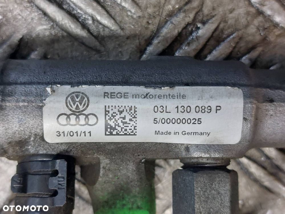 POMPA WTRYSKOWA + WTRYSKIWACZE LISTWA KOMPLET AUDI A3 8P 2.0 TDI 03L130277J - 5