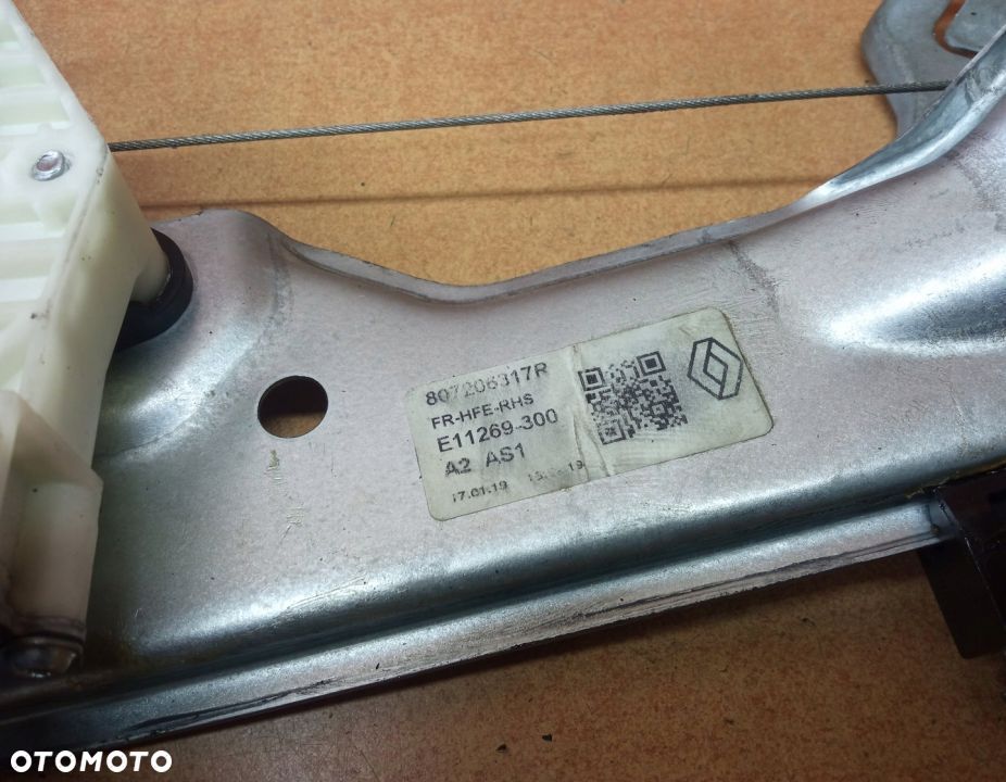 MECHANIZM SZYBY PRAWY PRZÓD RENAULT KADJAR 6 PIN - 3
