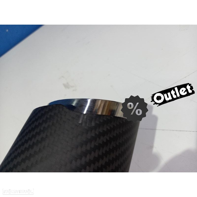 E010400C1 PONTEIRA DE ESCAPE CARBONO UNIVERSAL TIPO AKRAPOVIC 63MM - 3