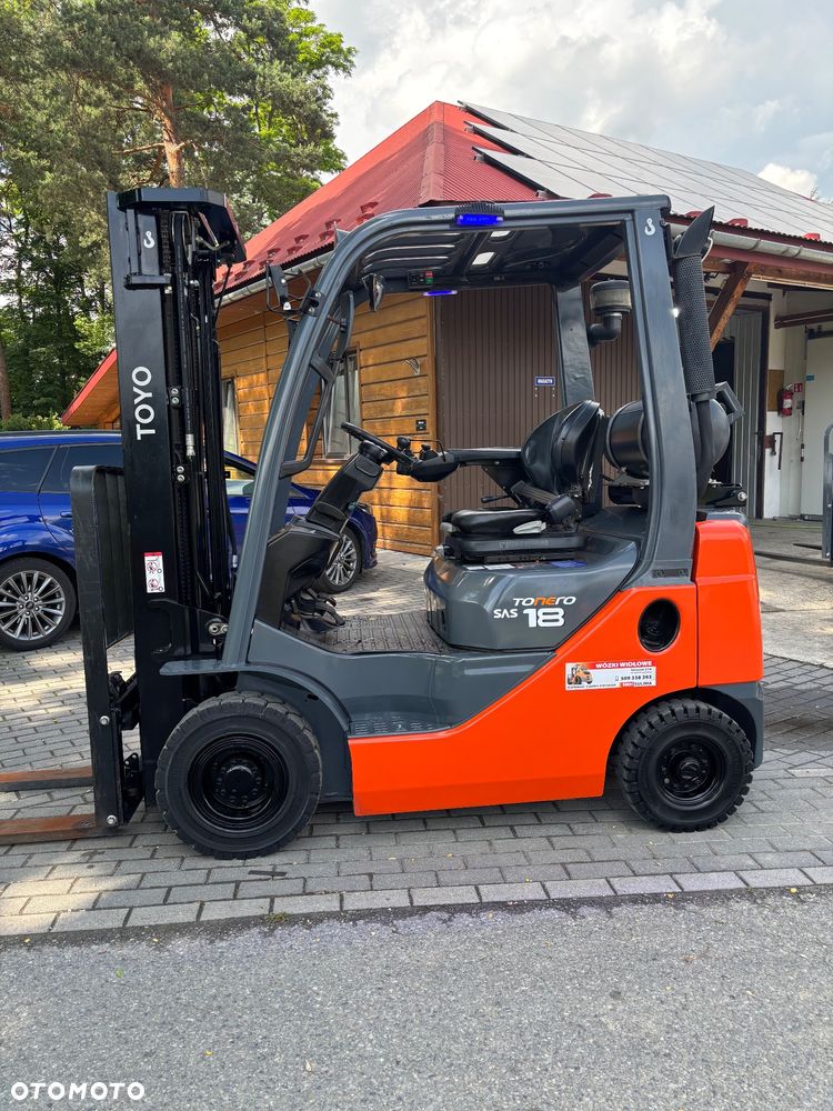 Toyota wózek widłowy 8FGF18 GWARANCJA LPG benzyna triplex możliwa OBROTNICA 44800 NETTO - 2