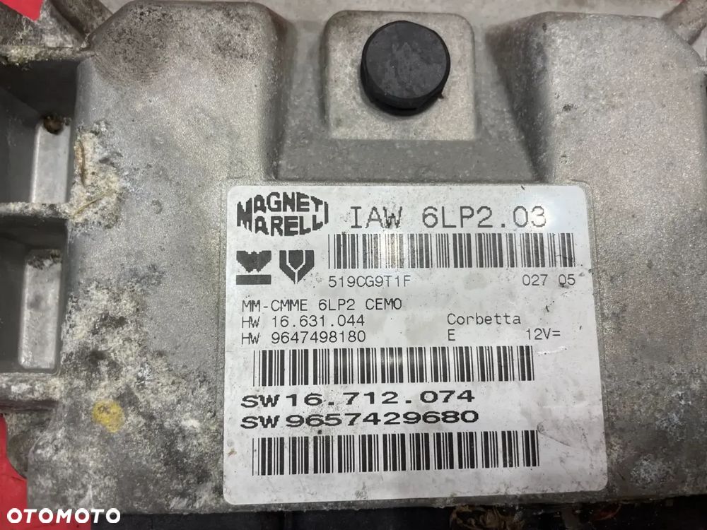 Sterownik komputer silnika Peugeot 9647498180 - 2