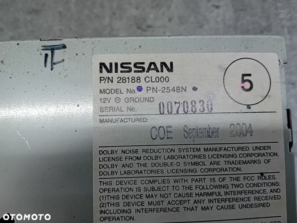 RADIO FABRYCZNE INFINITI FX35 28188CL000 - 5