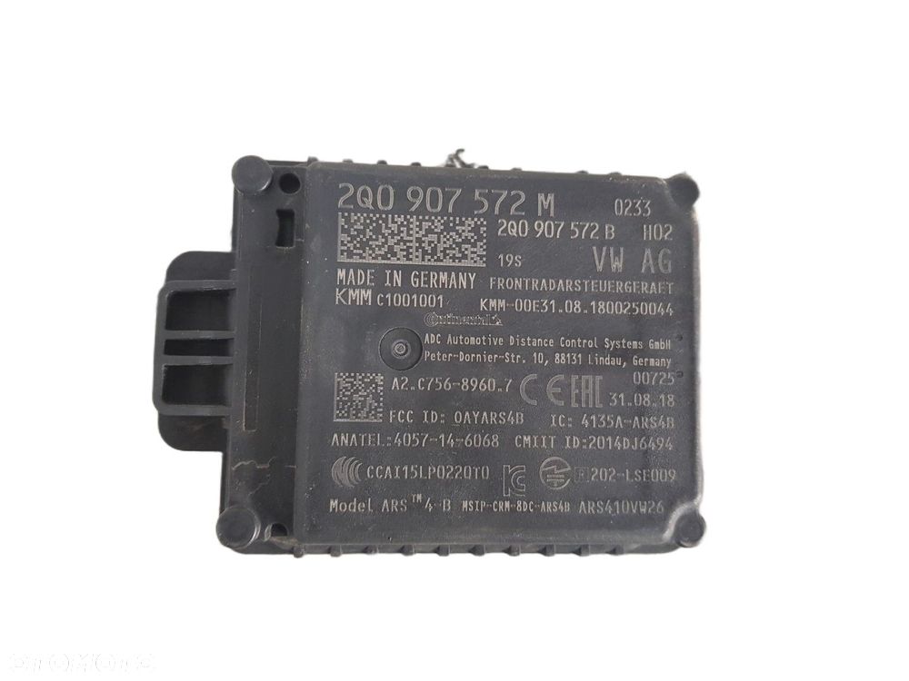 AUDI VW SKODA SEAT RADAR DISTRONIC ACC 2Q0907572M 2Q0907572B - 1