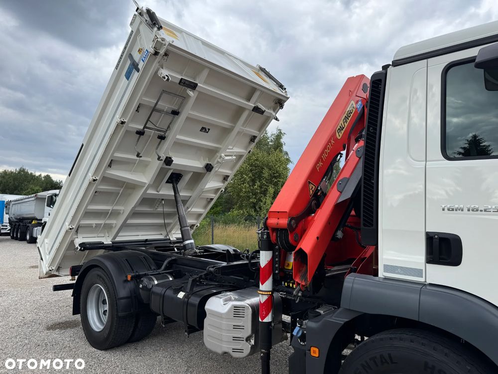 MAN TGM 18.250, PALFINGER 11001K + WYWROTKA MEILLER KIPPER, - 20