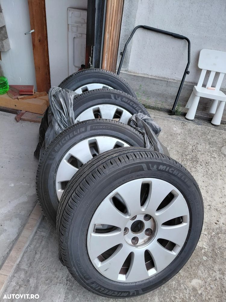 Vând jante audi originale cu anvelope noi Michelin - 1