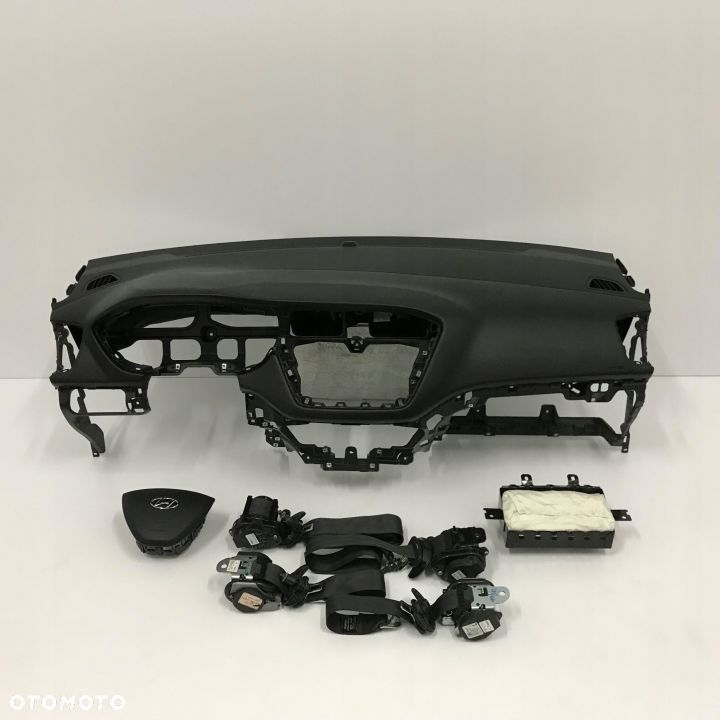 HUYNDAI i20 DESKA ROZDZIELCZA KONSOLA KOKPIT PULPIT PODUSZKI AIRBAG AIR BAG PASY KIT SET - 1