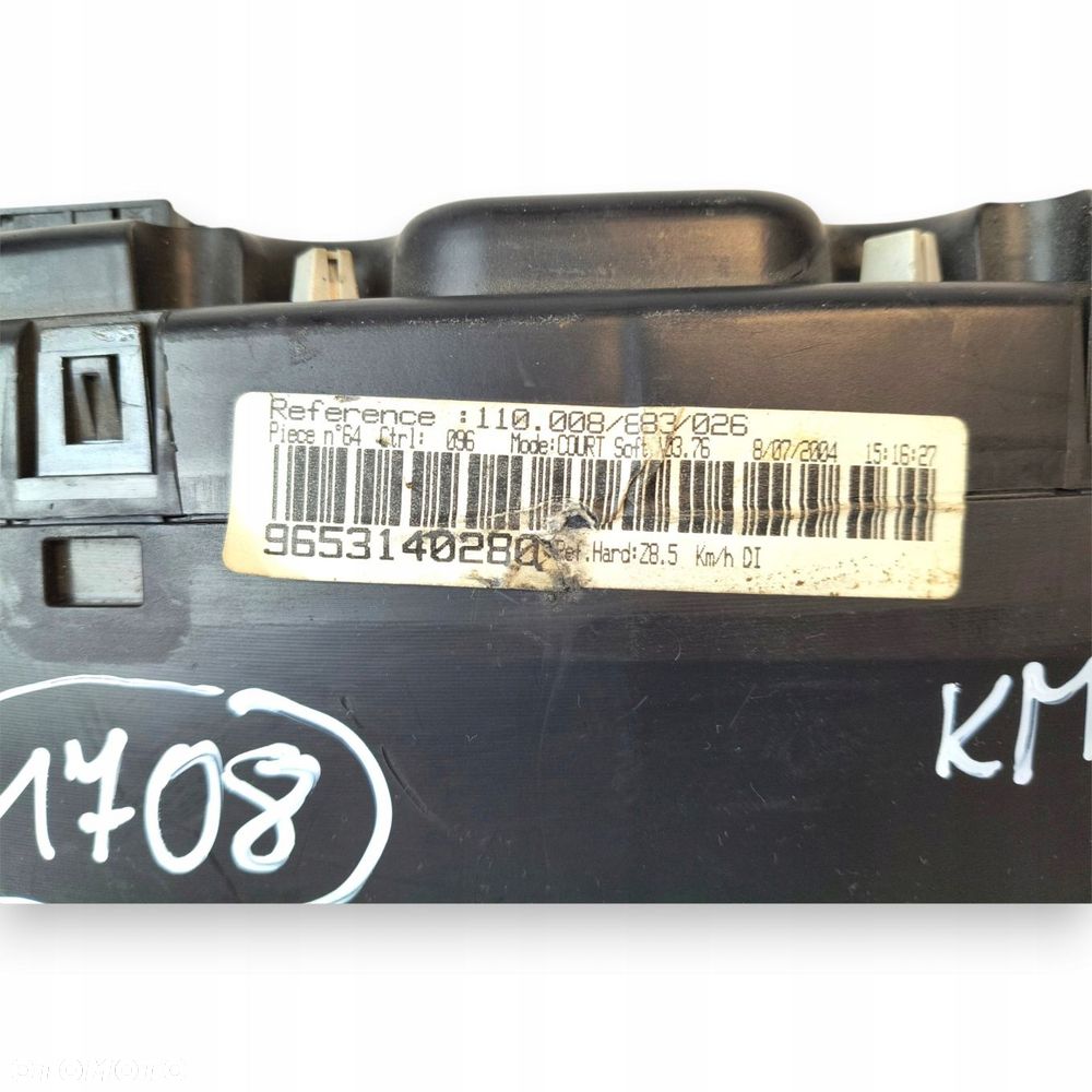 LICZNIK ZEGARY 9653140280 Peugeot 607 2.0 2.2 2.7 HDI Diesel europa 99-10 - 2