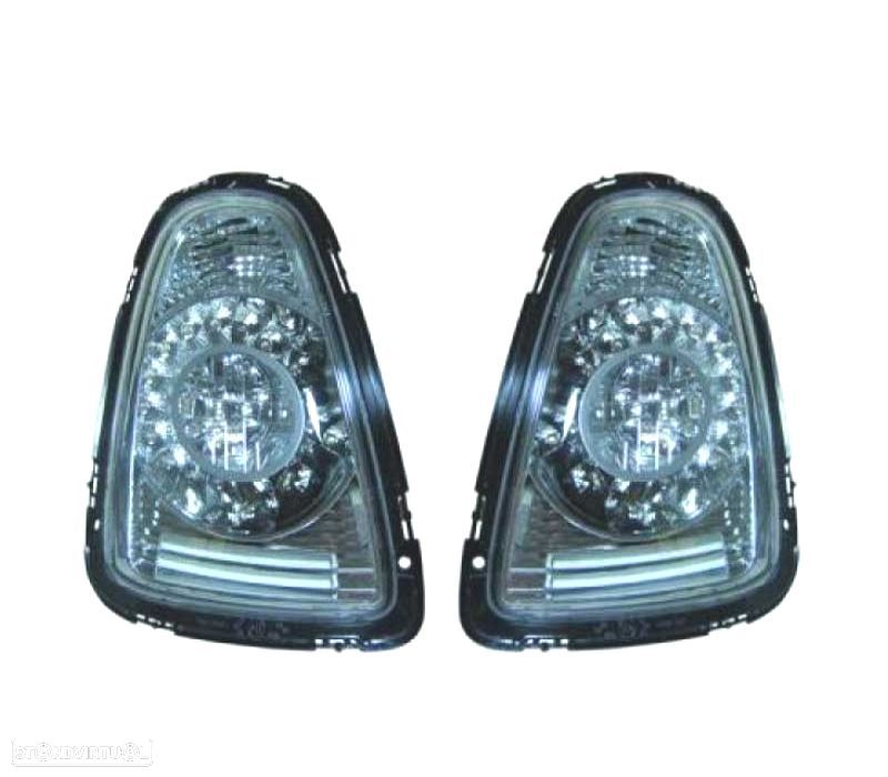 FAROLINS TRASEIROS LED MINI COOPER 06-10 CROMADO - 1