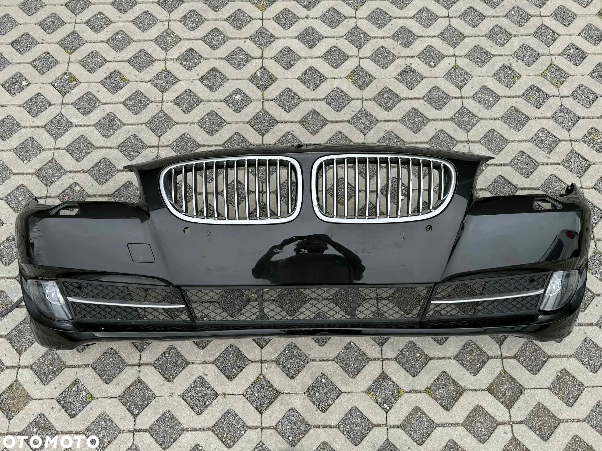 Bmw 5 F10 F11 Zderzak Przód Przedni Kompletny 4xPDC Sprysk 475 Blacksaphire - 10