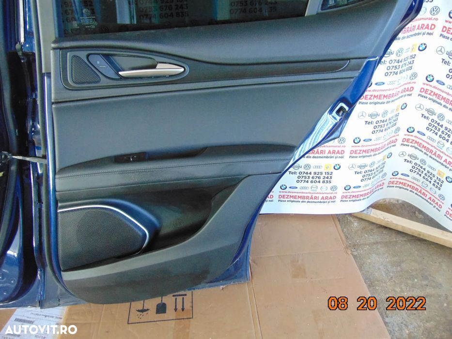 Fete usi Alfa Romeo Stelvio 2015-2022 set fete usi tapiserie interioar - 2