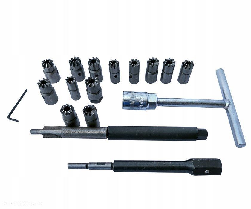 Zestaw frezów 17el. frezy do gniazd wtryskiwaczy - 8