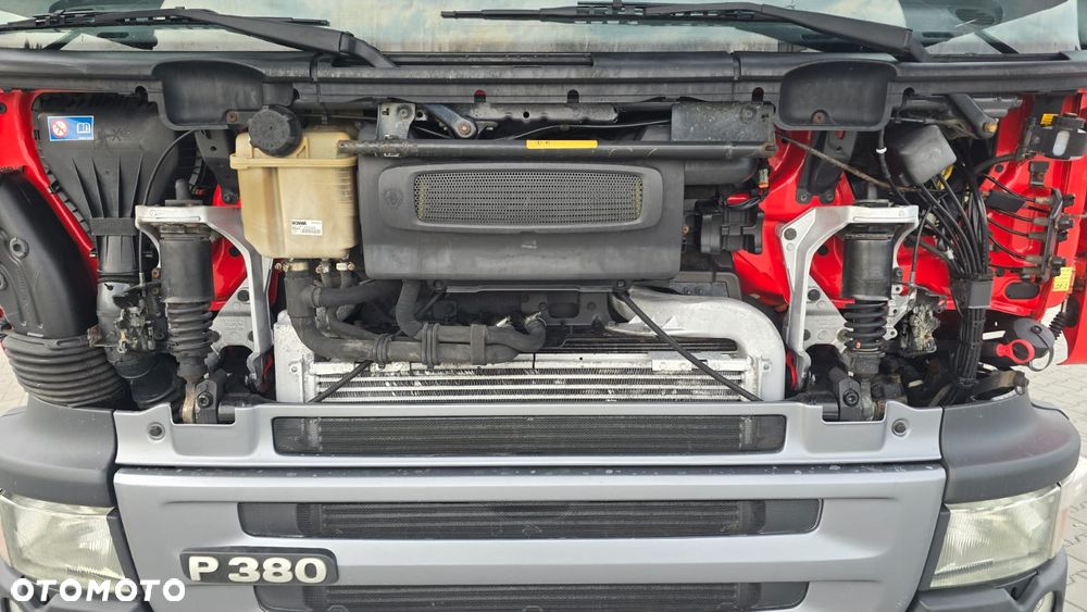 Scania P380 6x2 Euro 5 bez EGR! full air napojówka kurierka 20 palet otwierane boki rama do zabudowy! - 15