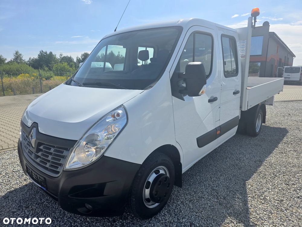 Renault MASTER 2,3 DCI 165 KONNA DOKA BRYGADÓWKA 7 OSOBOWA 3,4M SKRZYNIA KLIMA 146T/KM PRZEBIEGU GWARANCJA BLIŻNIAKI DO 3,5T - 1