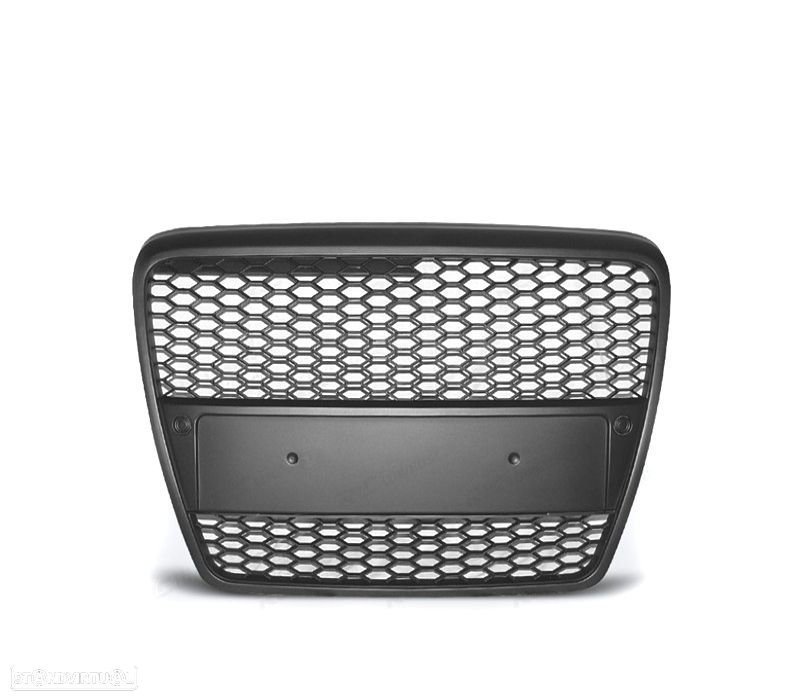 GRELHA FRONTAL AUDI A6 4F 04-08 LOOK RS6 PRETO - 3