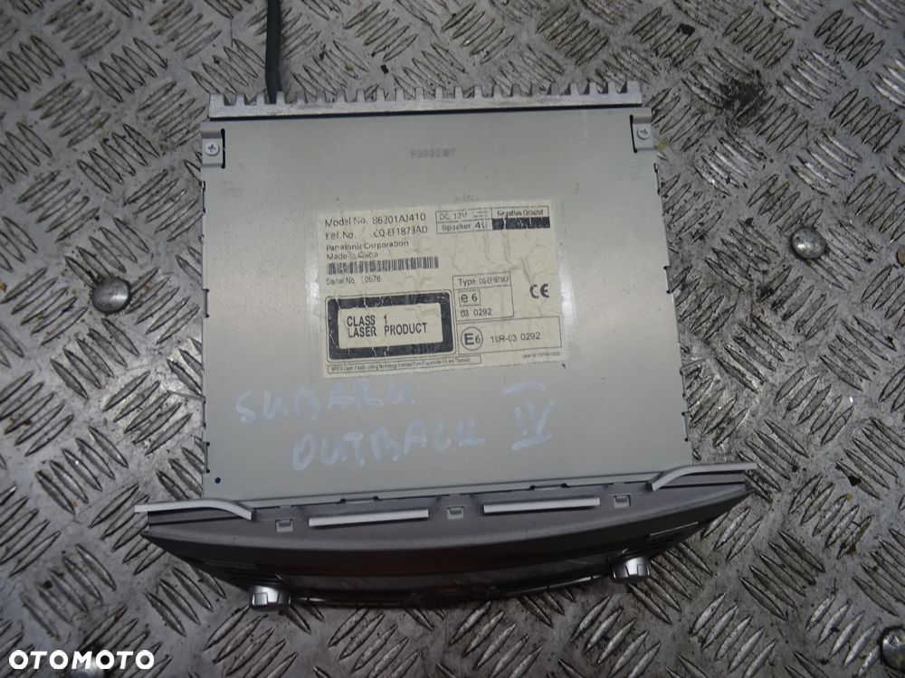 SUBARU OUTBACK IV 09-14 2.0D RADIO CD 86201AJ410 - 2