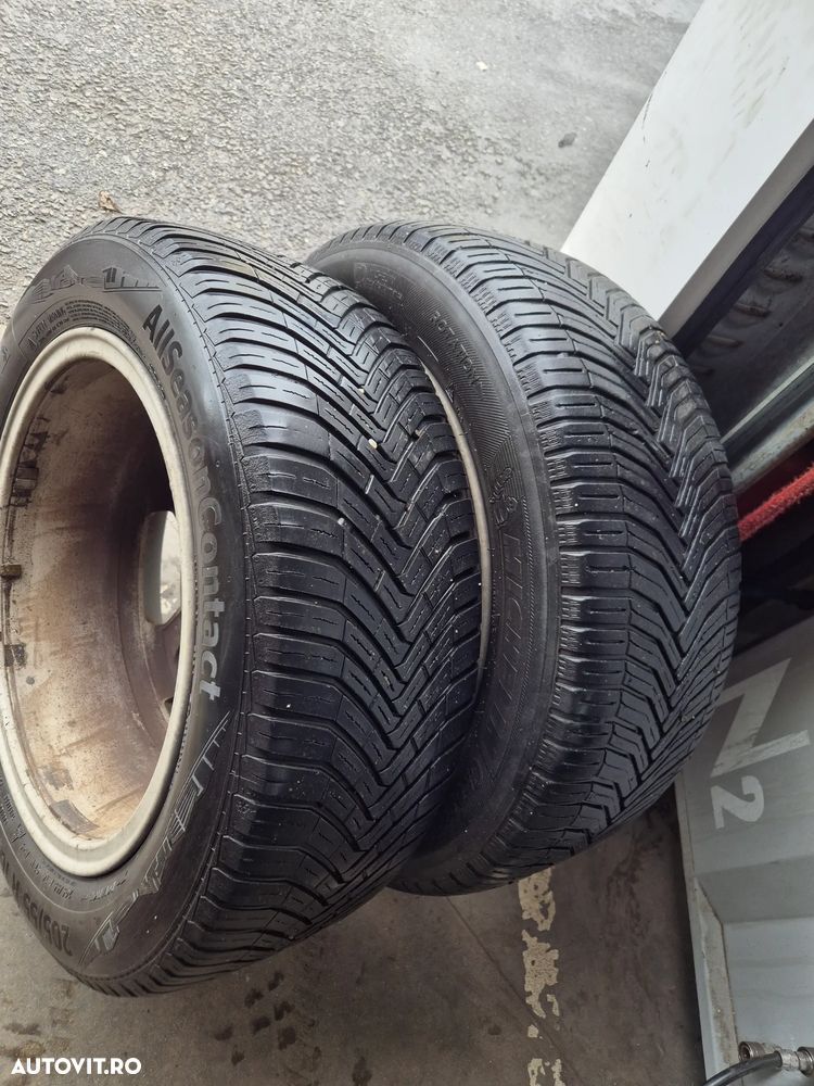 Set 4 Jante Aliaj VW 16" + Anvelope All Season 205/55 R16 (Michelin/Continental) - 5