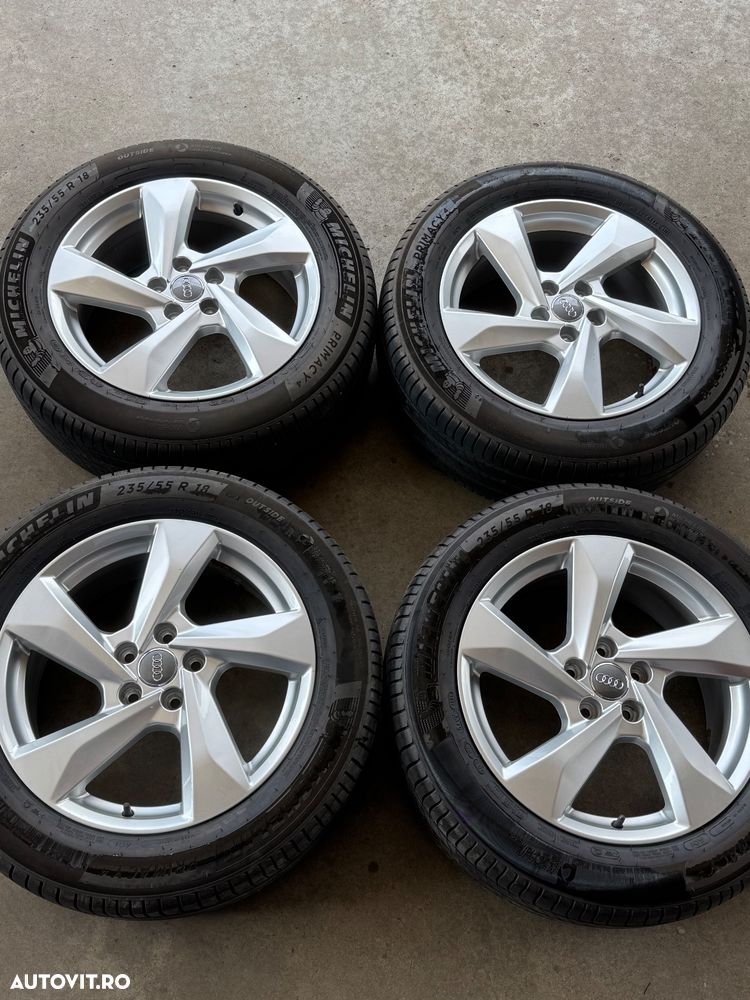 Vând jante originale Audi Q3-Q5 pe 18” cu anvelope de vară ca noi - 1