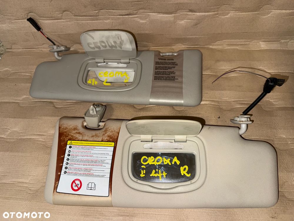 Osłona przeciwsłoneczna słonecznik Fiat Croma II prawa lewa OE - 2