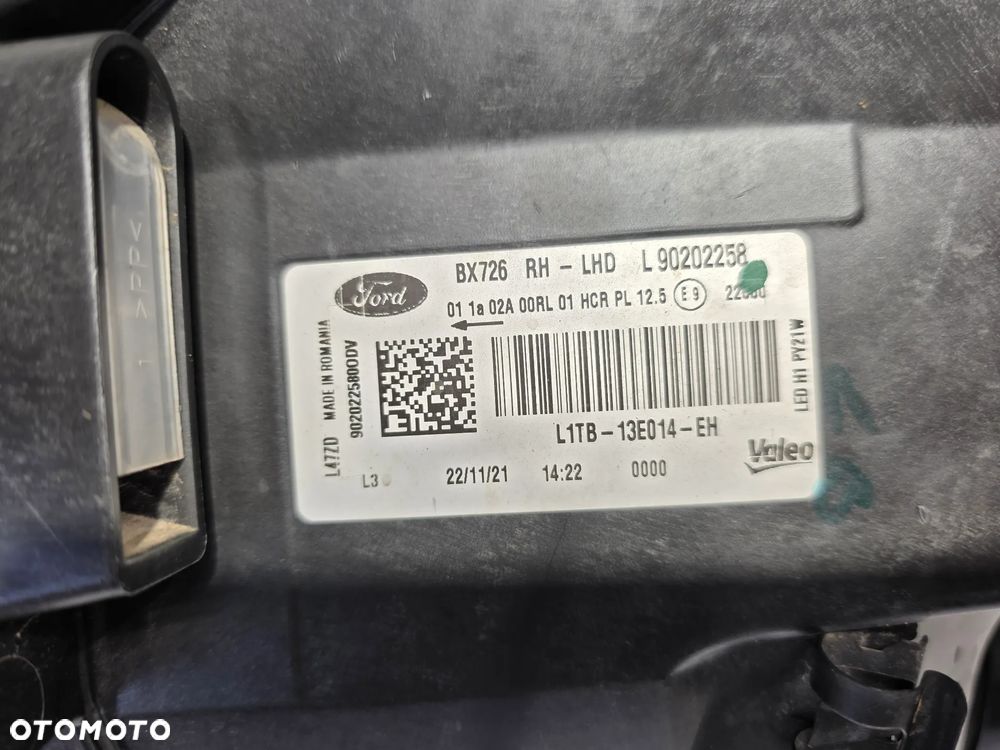 FORD PUMA MK2 II PRAWA LAMPA PRZEDNIA PRZÓD FULL LED NR L1TB-13E014-EH NR AUKCJI LPP267 - 13