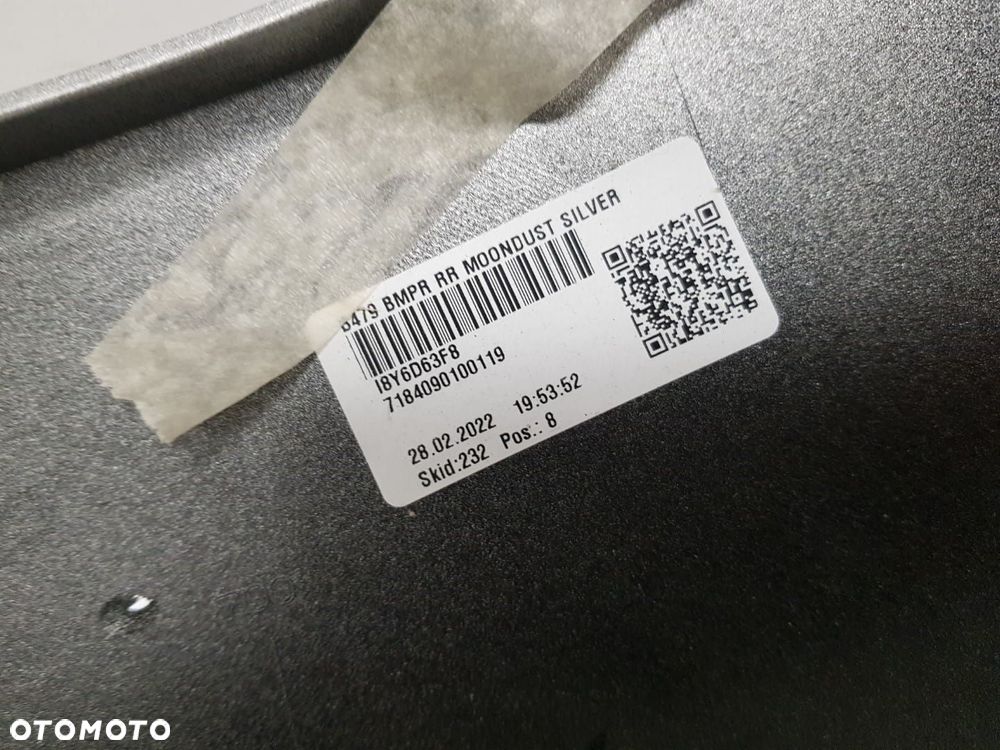NOWY ORYGINALNY ZDERZAK TYLNY TYŁ FORD FIESTA MK8 VIII 8 6XPDC 17-21 W KOLOR MOONDUST SILVER B479 - 8