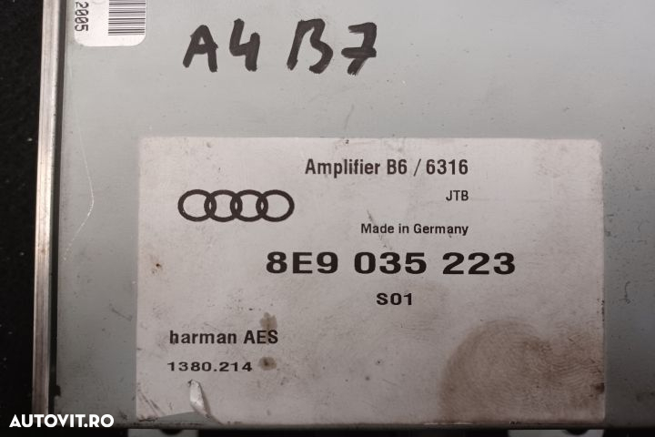 Amplificator audio 8E9035223 8E9035223 Audi A4 B7 [2004 - 2008] Avant - 5