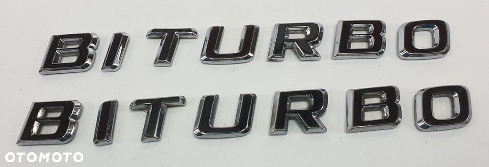 LOGO EMBLEMAT ZNACZEK NAPIS BITURBO MERCEDES AMG - 2